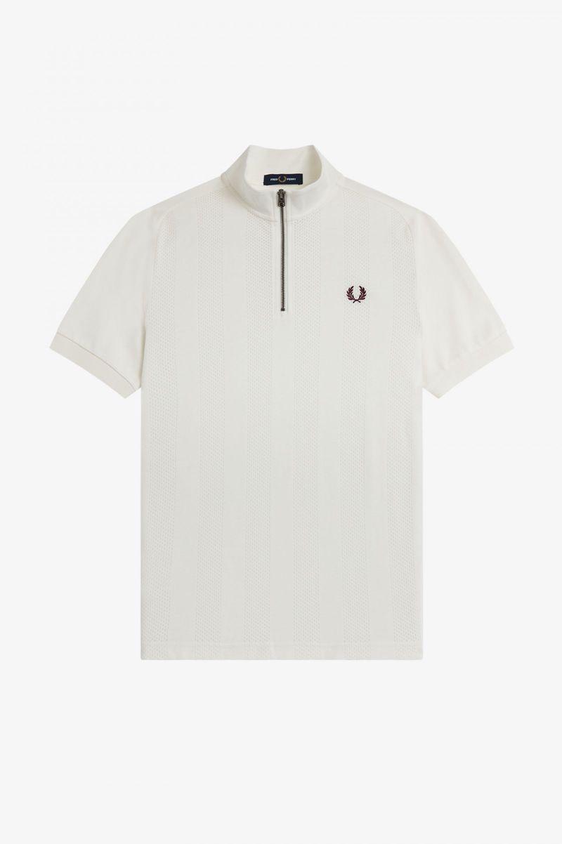 Mens Fred Perry Shirts Discount Code - Zip Neck Raglan Sleeve Polo